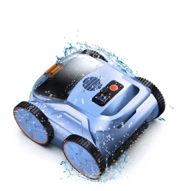 (2025 New) Robotic Pool Vacuum, Robotic Pool Cleaner for Inground Pools, Smart Navigation, Floor/Wall/Waterline Cleaning, 150 Mins Runtime for Pool Up to 2000 Sq.ft