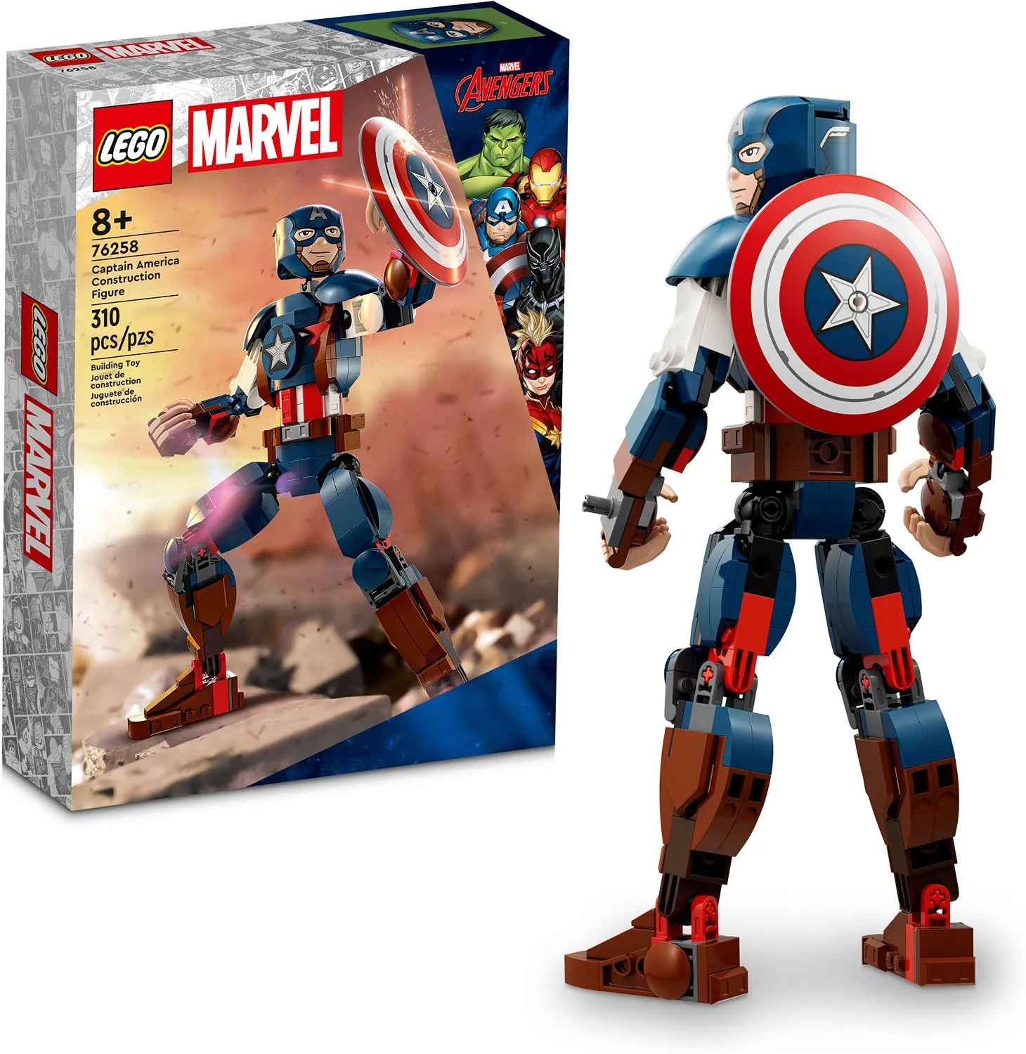 76258 Captain America Construction Figure