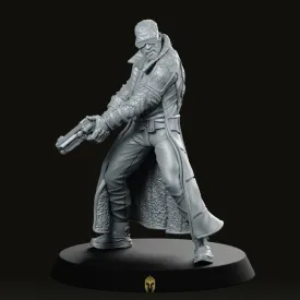Agent Quinn Lamonte 02B Cyberpunk Miniature