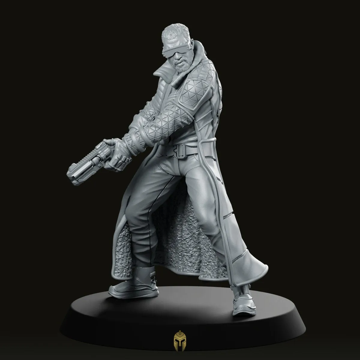 Agent Quinn Lamonte 02B Cyberpunk Miniature