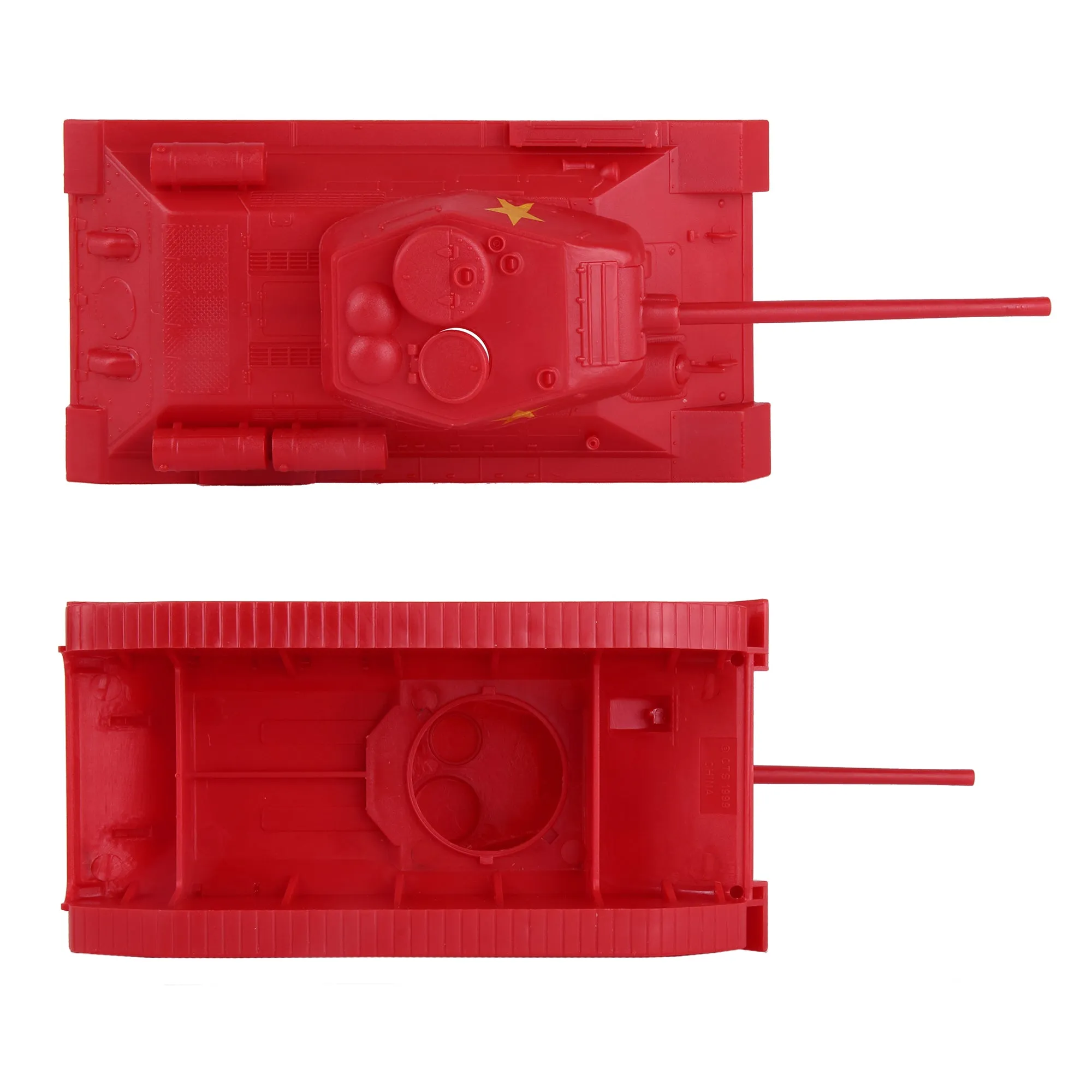 BMC CTS WW2 Soviet T-34 Tank - Red 1:40 Russian T34 Plastic Army Men Vehicle