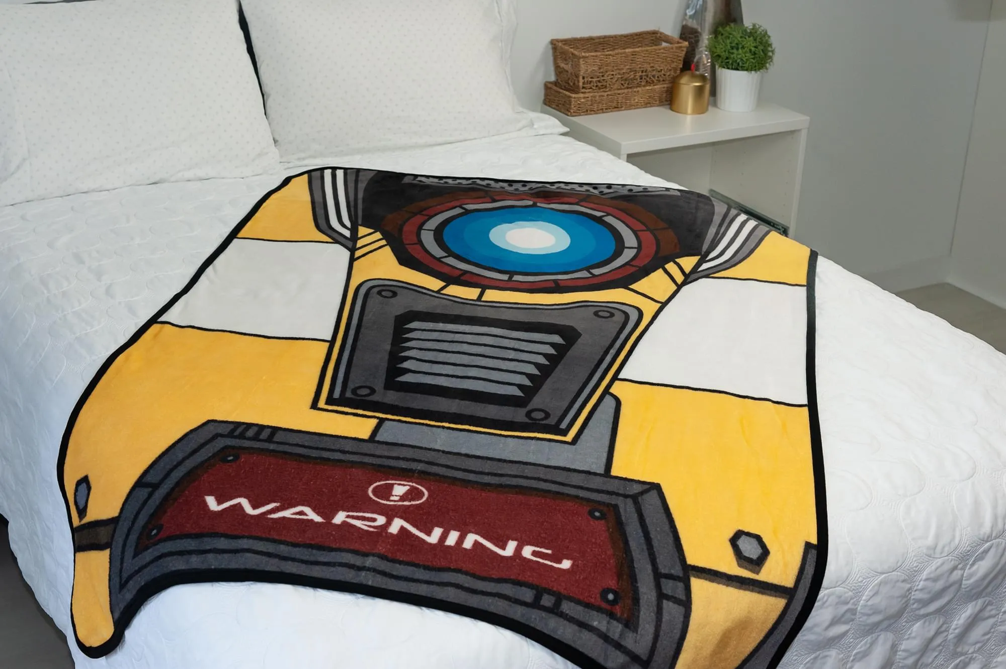 Borderlands Claptrap Fleece Throw Blanket - 45 x 60-Inches