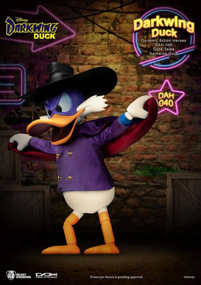 Darkwing Duck Dynamic 8Ction Heroes Action Figure 1/9 Darkwing Duck 16 Cm