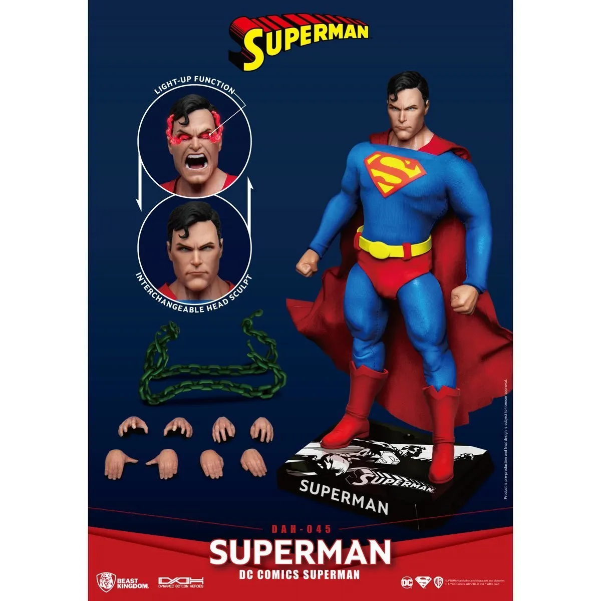 DC Comics Dynamic 8ction Heroes DAH-045 Superman