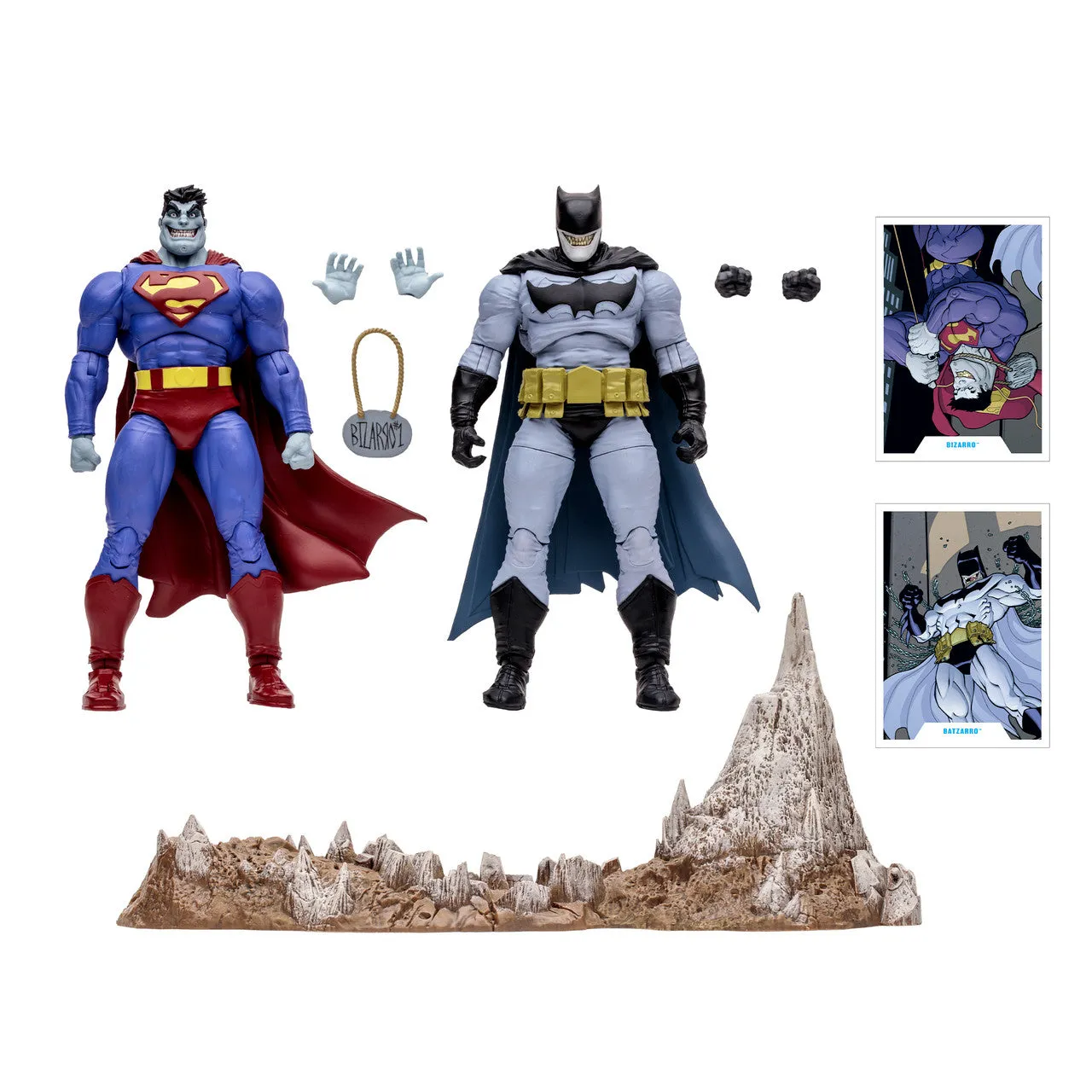 DC Multiverse Bizarro & Batzarro 2-Pack 7" Inch Scale Action Figures - McFarlane Toys