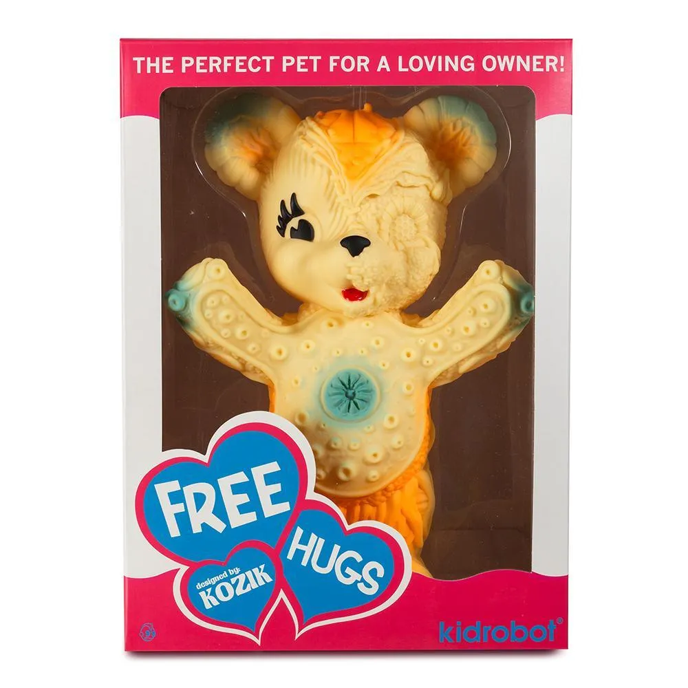 Free Hugs Bear Art Figure - Orange Edition - Limited to 500