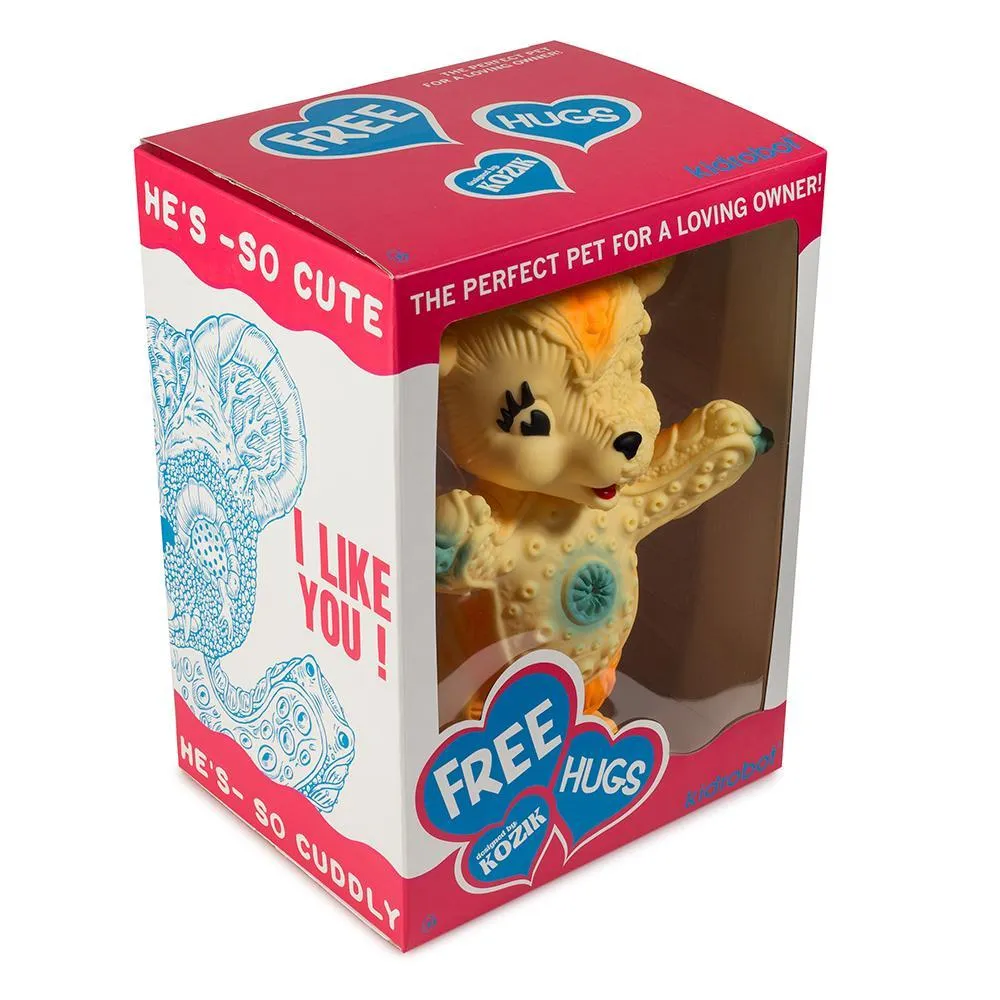 Free Hugs Bear Art Figure - Orange Edition - Limited to 500