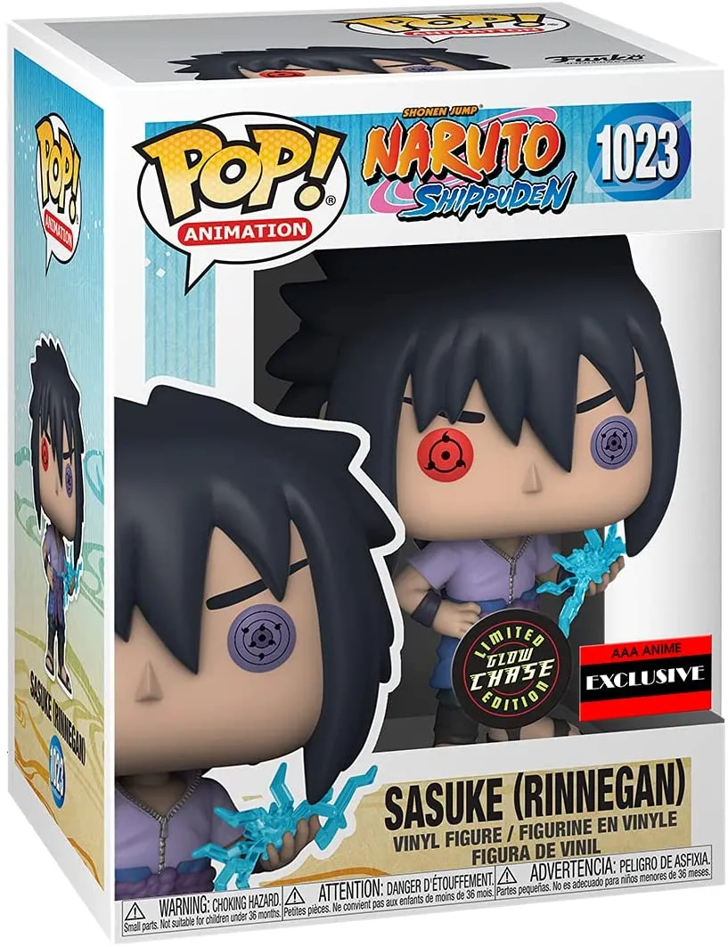 Funko Pop #1023 Naruto Shippuden Sasuke (Rinnegan) AAA Exclusive CHASE Edition