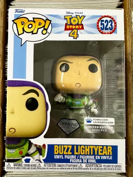 Funko Pop! Disney Buzz Lightyear #523 Pixar Toy Story Diamond LE3000 Exclusive
