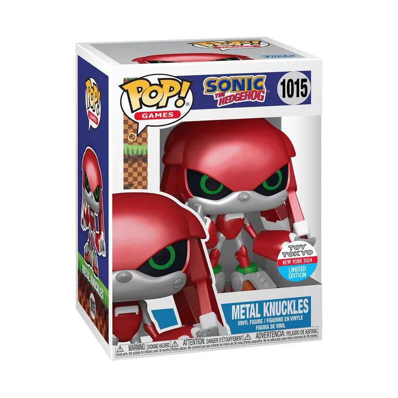 Funko Pop! Games: Sonic the Hedgehog - Metal Knuckles #1015 2024 NYCC Toy Tokyo Limited Edition Exclusive
