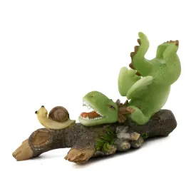 Green Dragon Playing with Snail