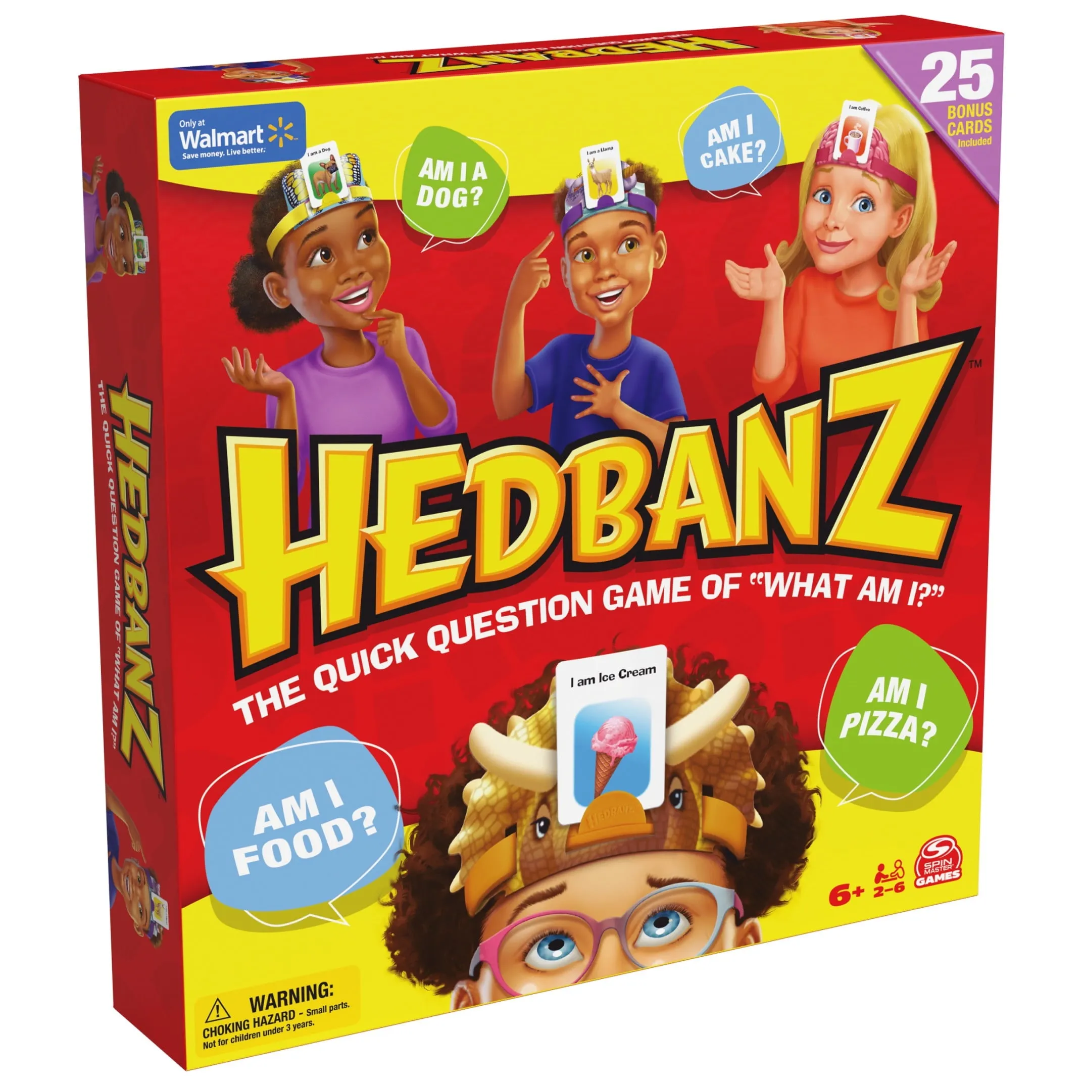 Hedbanz 2nd Edition Picture Guessing Board Game with 25 Bonus Cards Walmart Exclusive