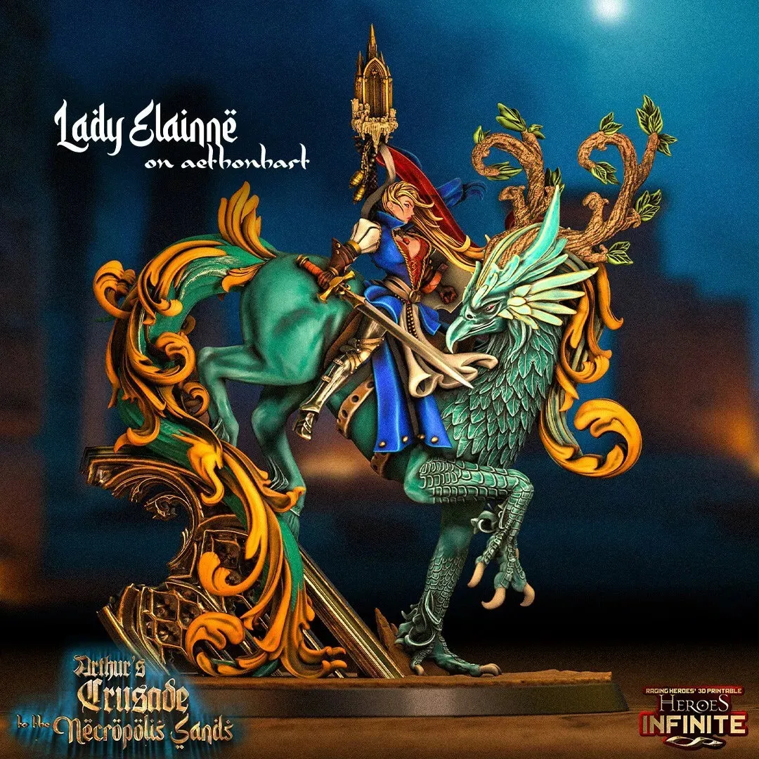 Lady Elainne on Aethonhart - Necropolis Sands | Compatible with Tabletop Wargames