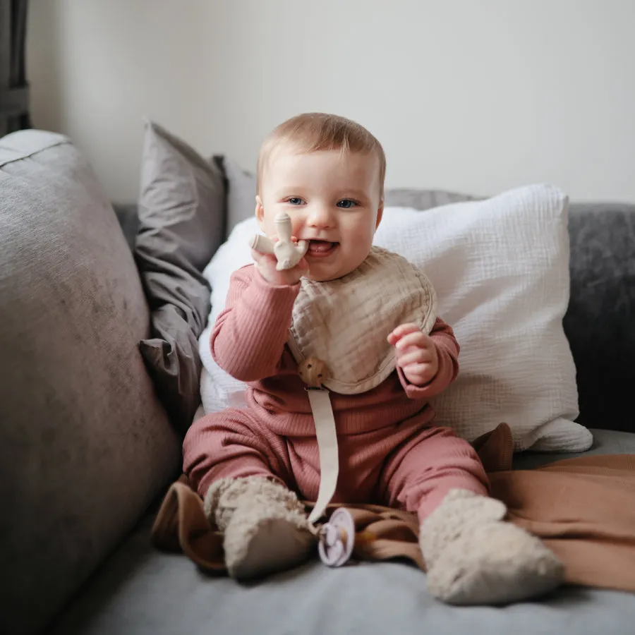 Lamb Figurine Teether by Mushie & Co