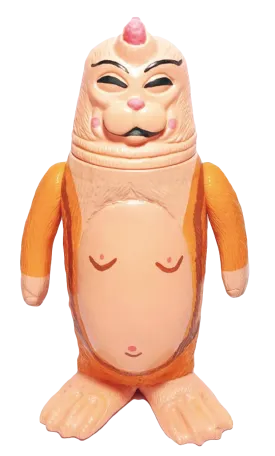 Monk Sealmon Sofubi Soft Vinyl Designer Art Toy by Montoz Studio Korea