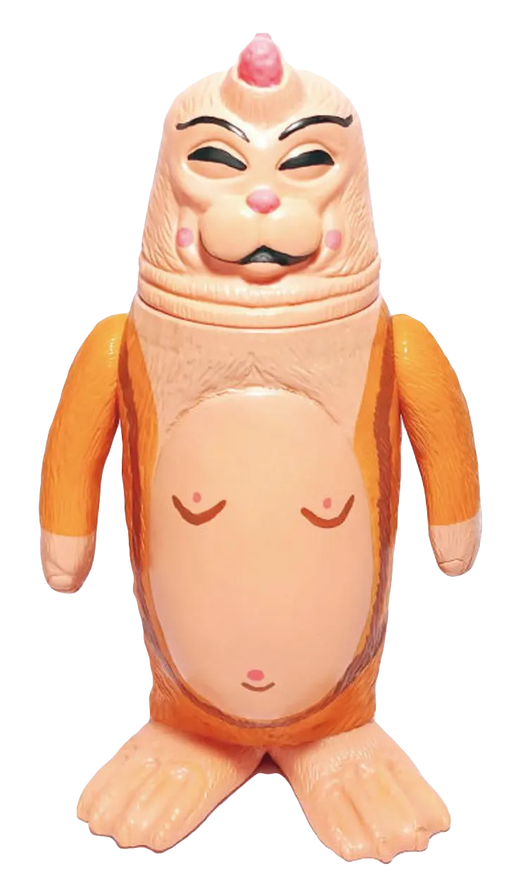 Monk Sealmon Sofubi Soft Vinyl Designer Art Toy by Montoz Studio Korea