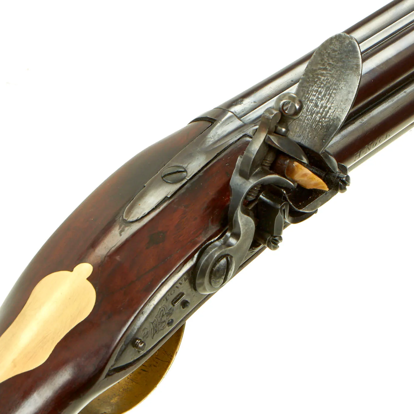 Original British 1780 Royal Navy Henry Nock Seven Barrel Flintlock Volley Gun in Excellent Condition