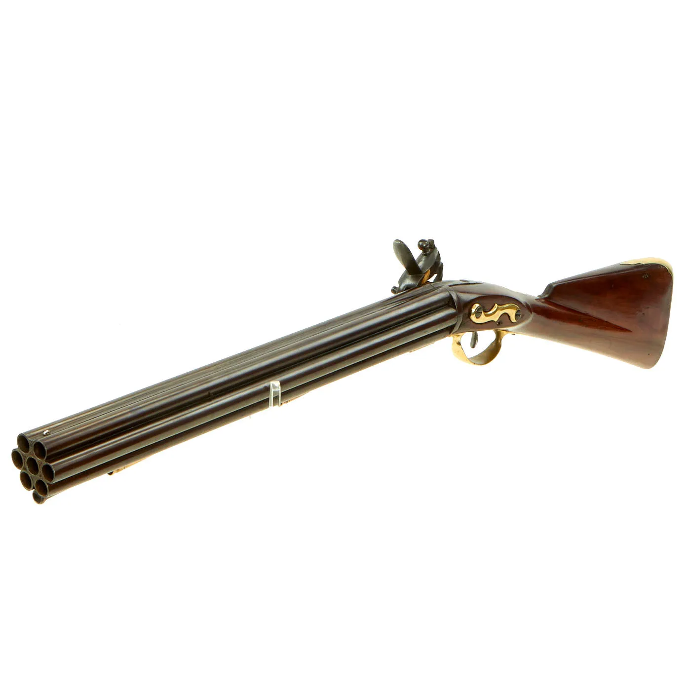 Original British 1780 Royal Navy Henry Nock Seven Barrel Flintlock Volley Gun in Excellent Condition