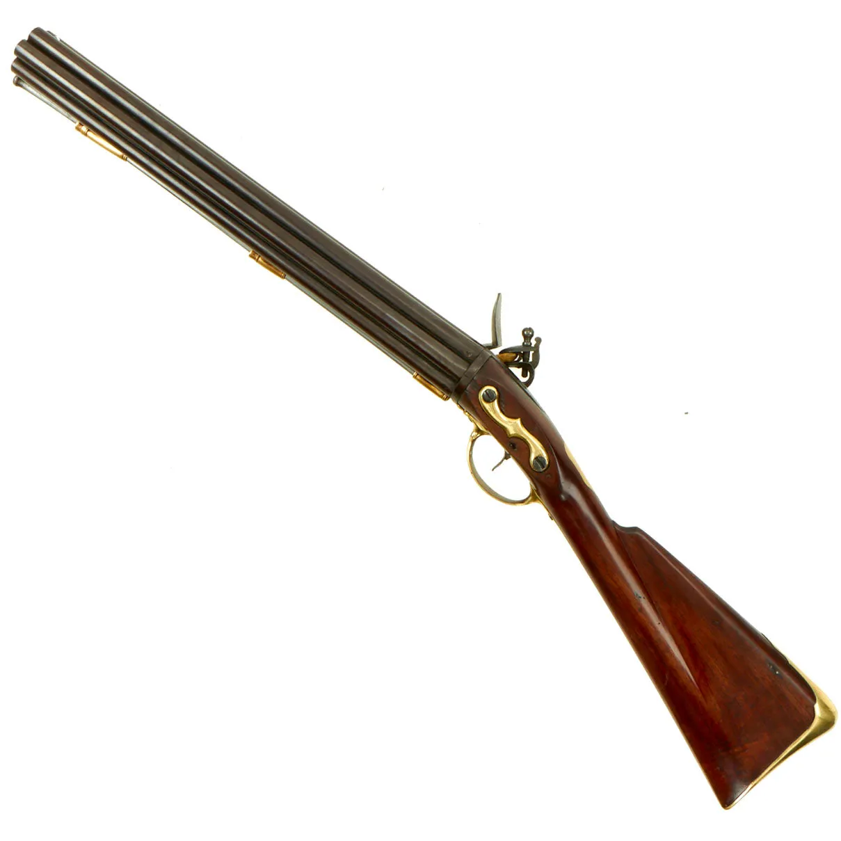 Original British 1780 Royal Navy Henry Nock Seven Barrel Flintlock Volley Gun in Excellent Condition
