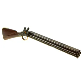 Original British 1780 Royal Navy Henry Nock Seven Barrel Flintlock Volley Gun in Excellent Condition