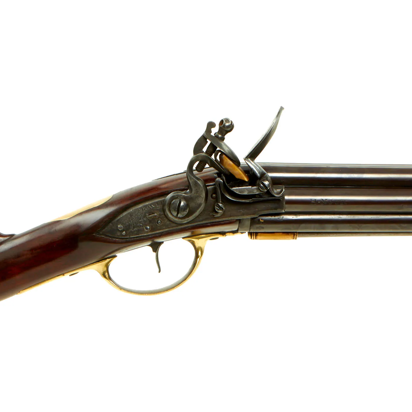 Original British 1780 Royal Navy Henry Nock Seven Barrel Flintlock Volley Gun in Excellent Condition