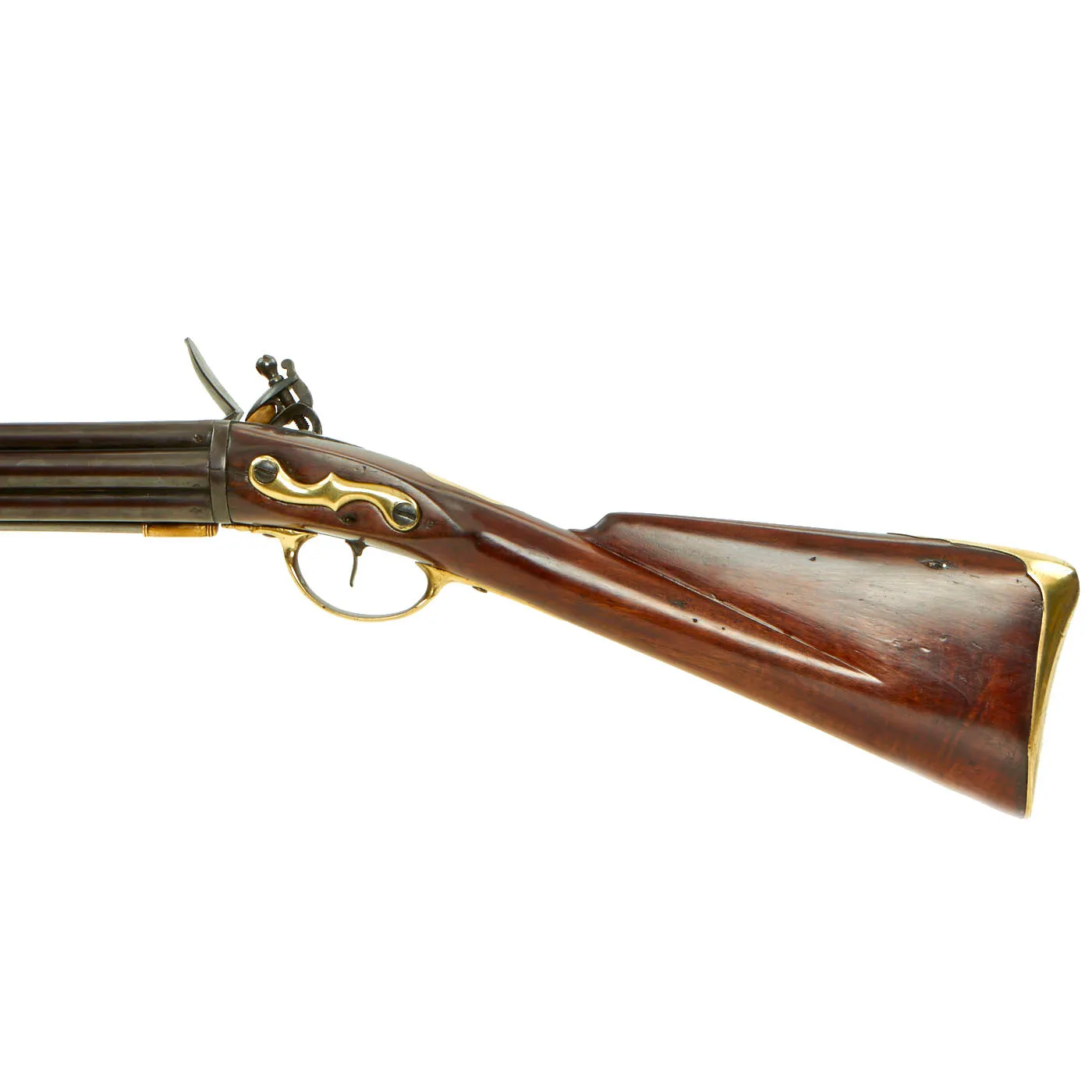 Original British 1780 Royal Navy Henry Nock Seven Barrel Flintlock Volley Gun in Excellent Condition