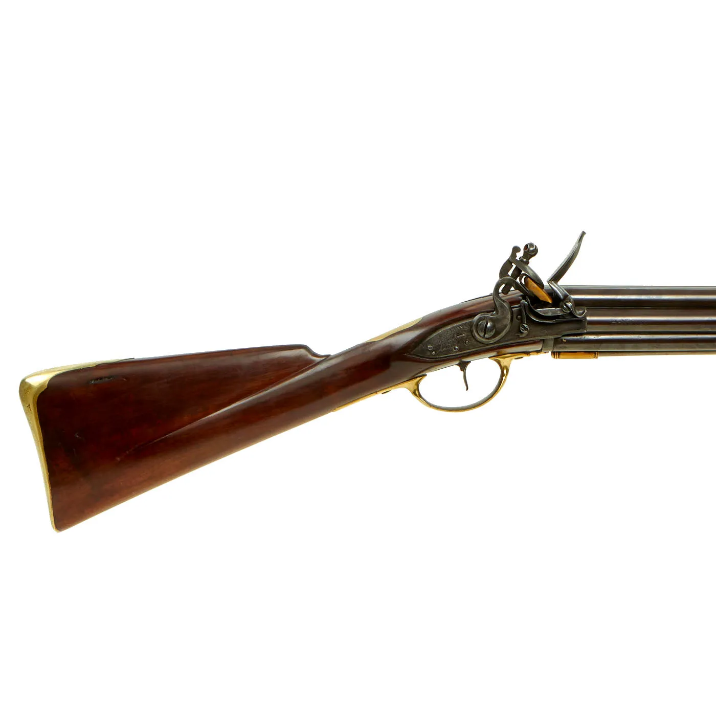 Original British 1780 Royal Navy Henry Nock Seven Barrel Flintlock Volley Gun in Excellent Condition