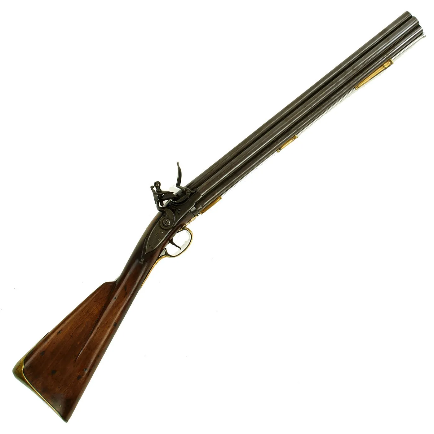 Original British Royal Navy Nock Seven Barrel Flintlock Volley Gun Circa 1780 in Excellent Condition