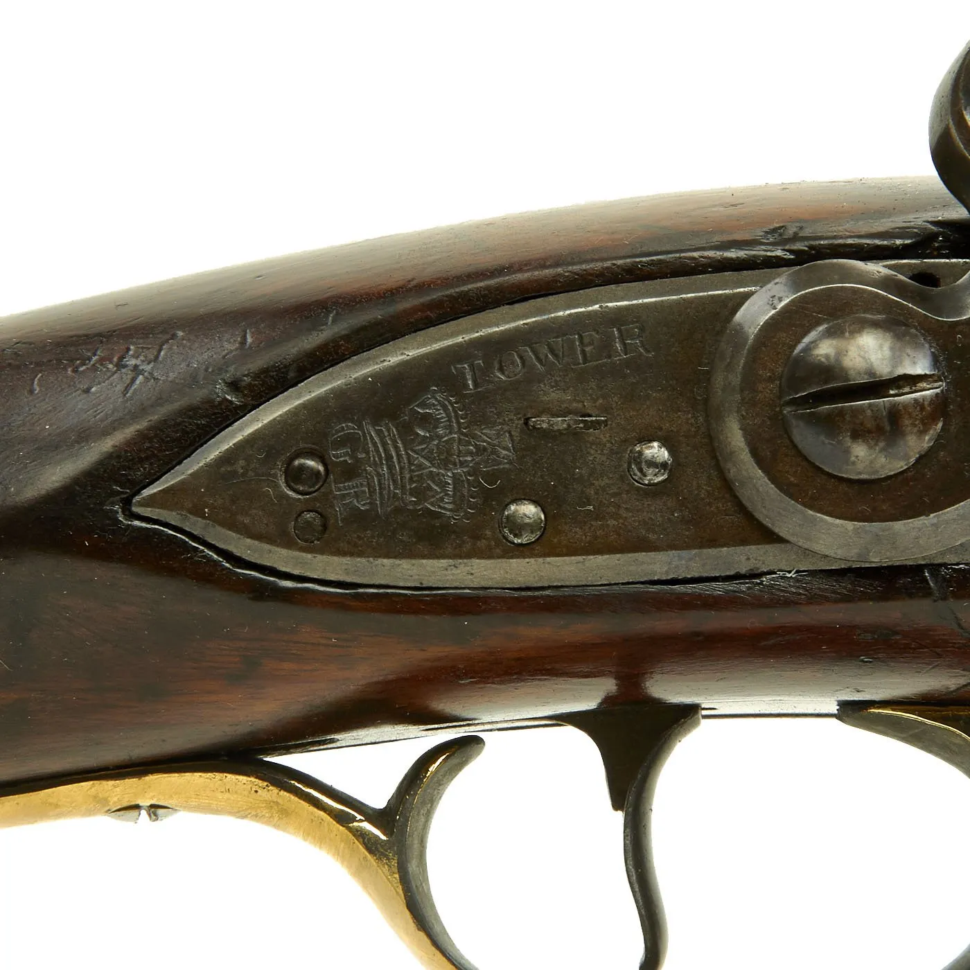 Original British Royal Navy Nock Seven Barrel Flintlock Volley Gun Circa 1780 in Excellent Condition