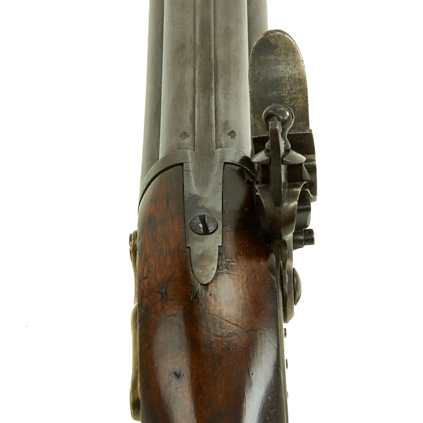 Original British Royal Navy Nock Seven Barrel Flintlock Volley Gun Circa 1780 in Excellent Condition