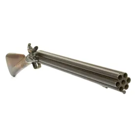 Original British Royal Navy Nock Volley Gun Circa 1780 - Princeton Battlefield Museum