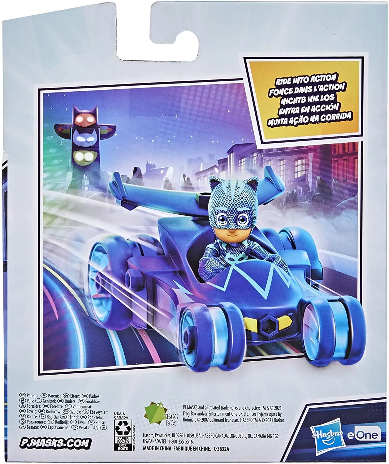 PJ Masks Cat-Car Preschool Toy, Catboy Car with Catboy Action Figure for Kids Ages 3 and Up