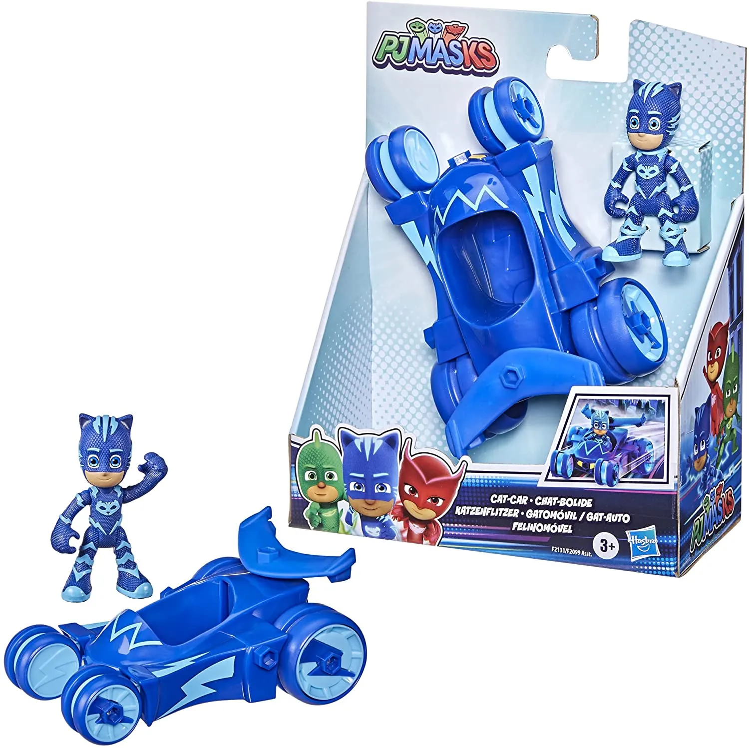 PJ Masks Cat-Car Preschool Toy, Catboy Car with Catboy Action Figure for Kids Ages 3 and Up