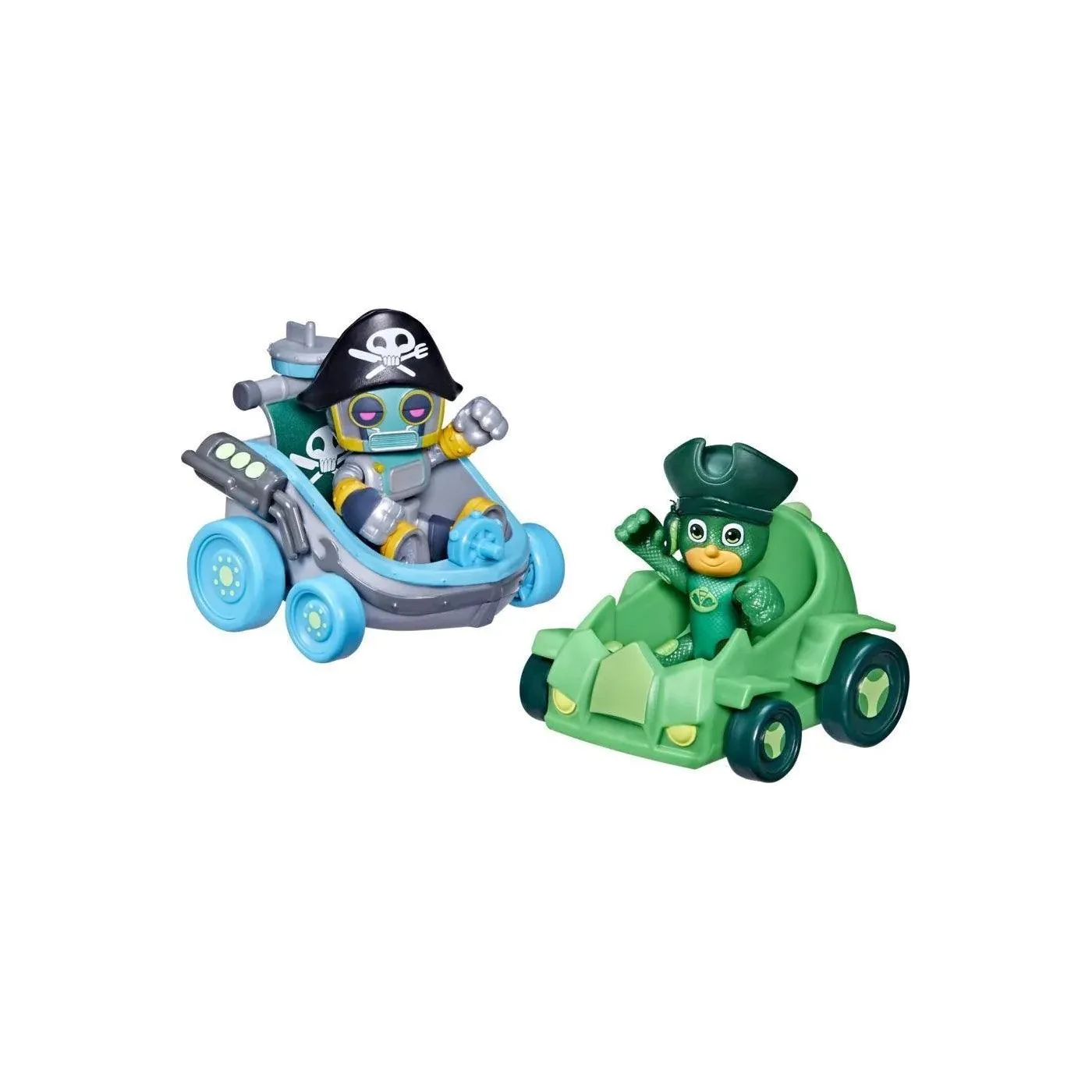 PJ Masks Pirate Power – Gekko & Pirate Robot Battle Racers Preschool Toy, Vehicle and Action Figure Set for Kids Ages 3 and Up