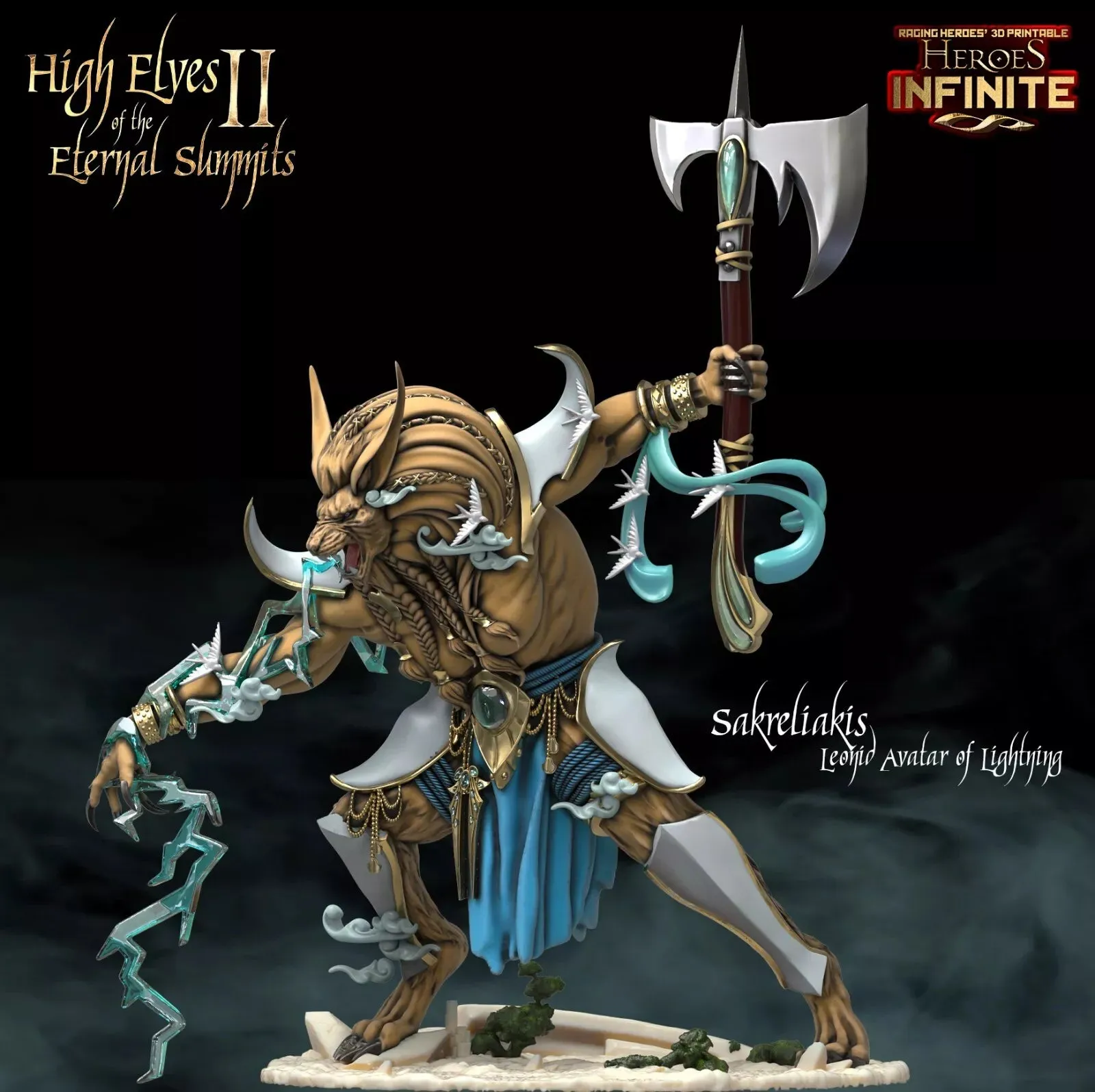 Sakreliakis, Leonid Avatar of Lightning - Eternal Summits | Compatible with Tabletop Wargames