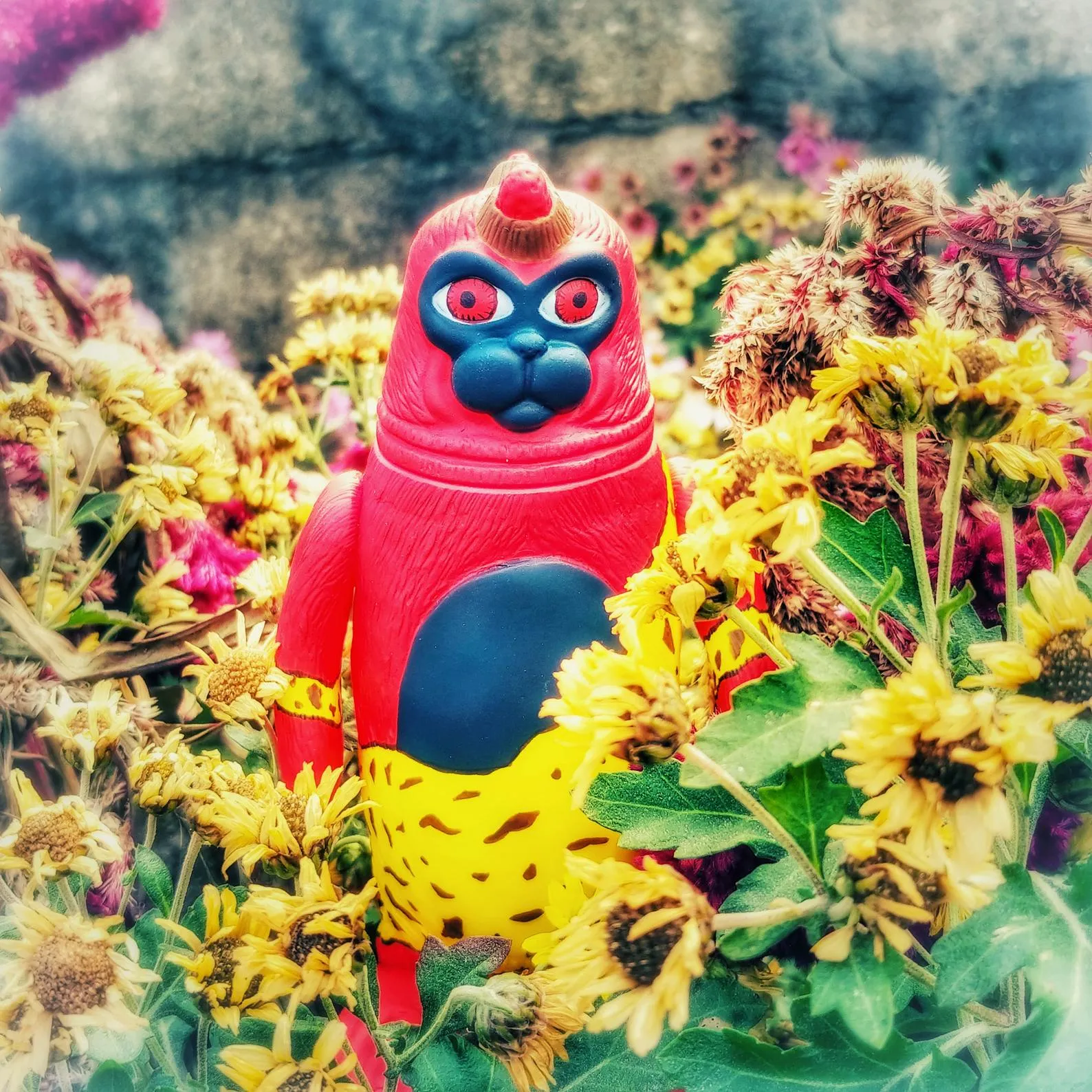 Sealmon Sofubi Red Goblin Soft Vinyl Designer Art Toy by Montoz Studio Korea