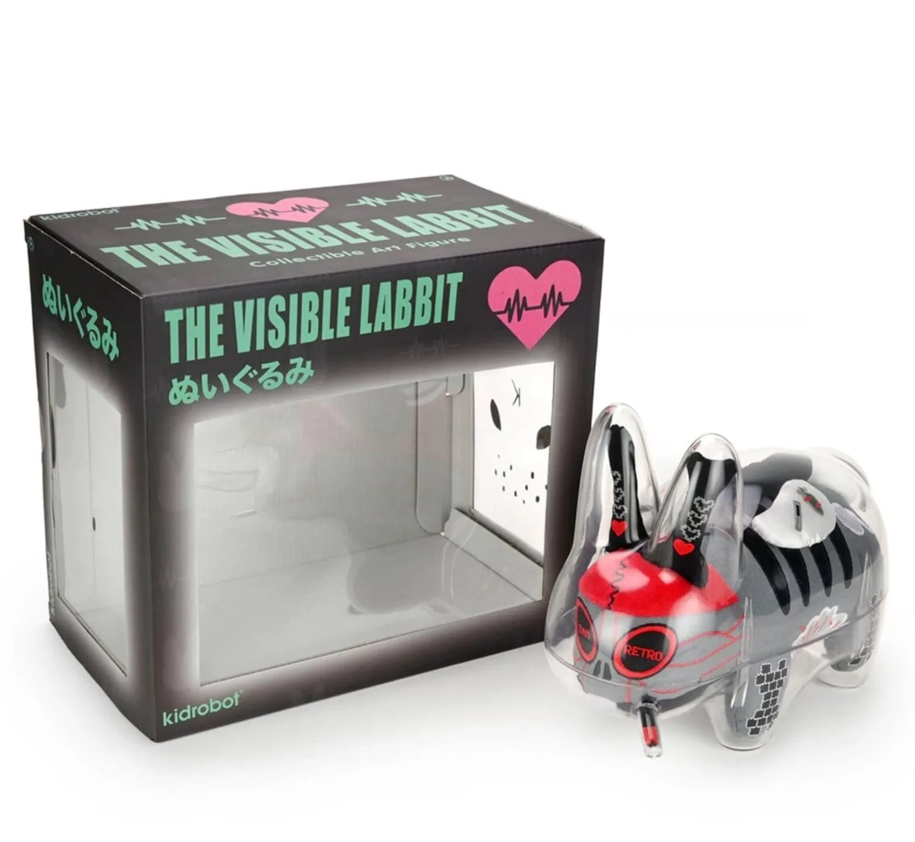 Visible Labbit Plush Guts IamRetro Art Toy by Frank Kozik