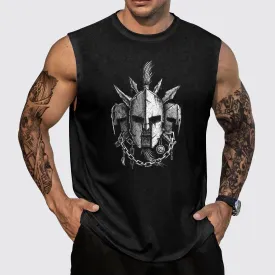 Warrior Spirit 3D Round Neck Tank Top- AA05425